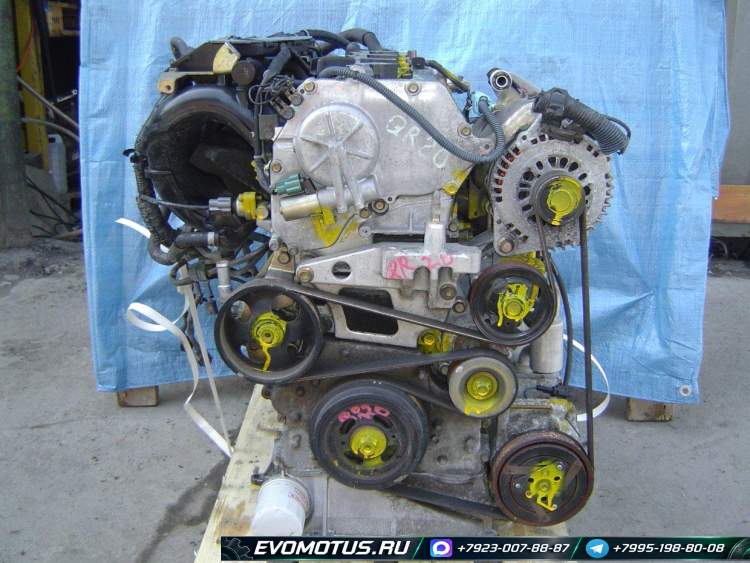 двигатель QR20 на NISSAN BLUEBIRD SYLPHY TG10 (ниссан блюбирд силфи)